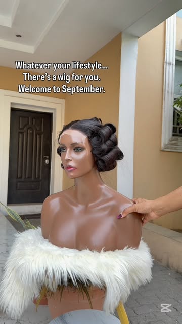 Vintage pin-curl unit on a mannequin